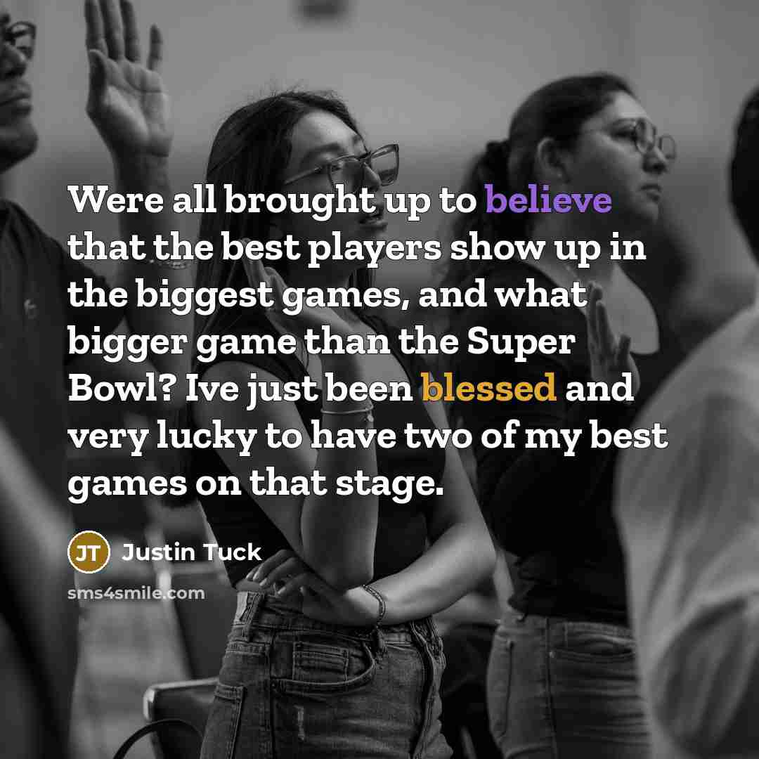 “Were all brought up to believe that the best players…” quote by Justin Tuck