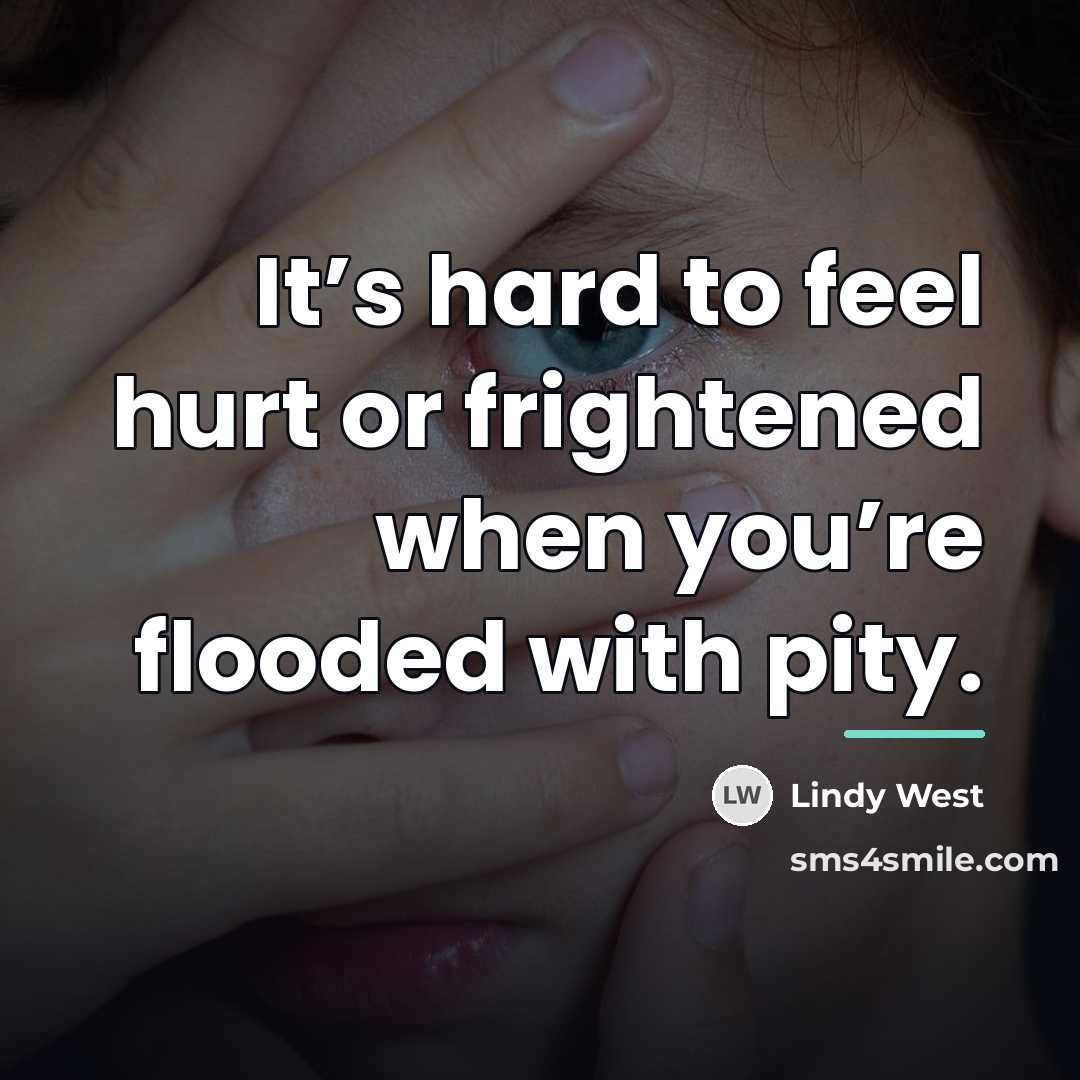 “It’s hard to feel hurt or frightened when you’re flooded…” quote by Lindy West
