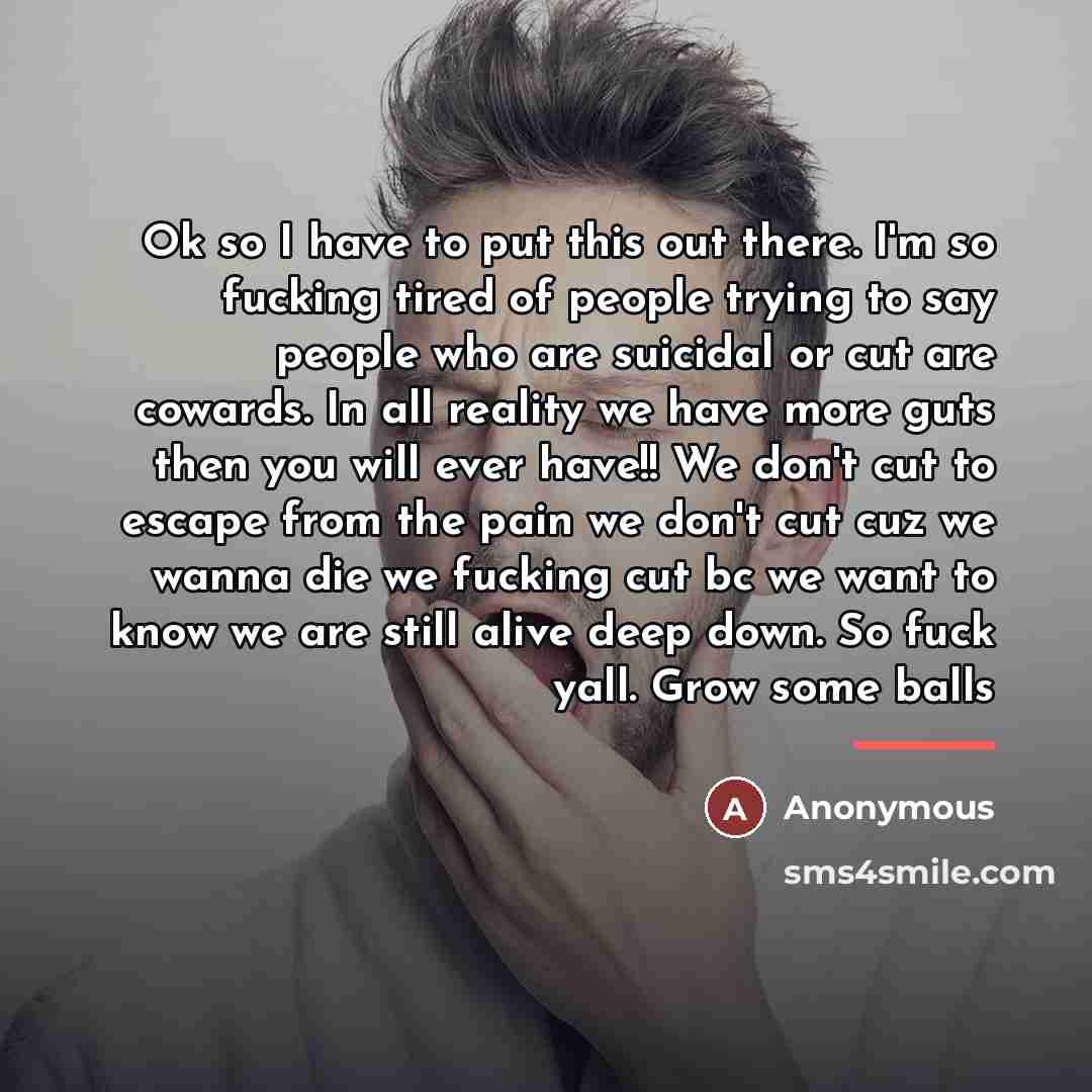 “Ok so I have to put this out there. I'm…” quote by Anonymous