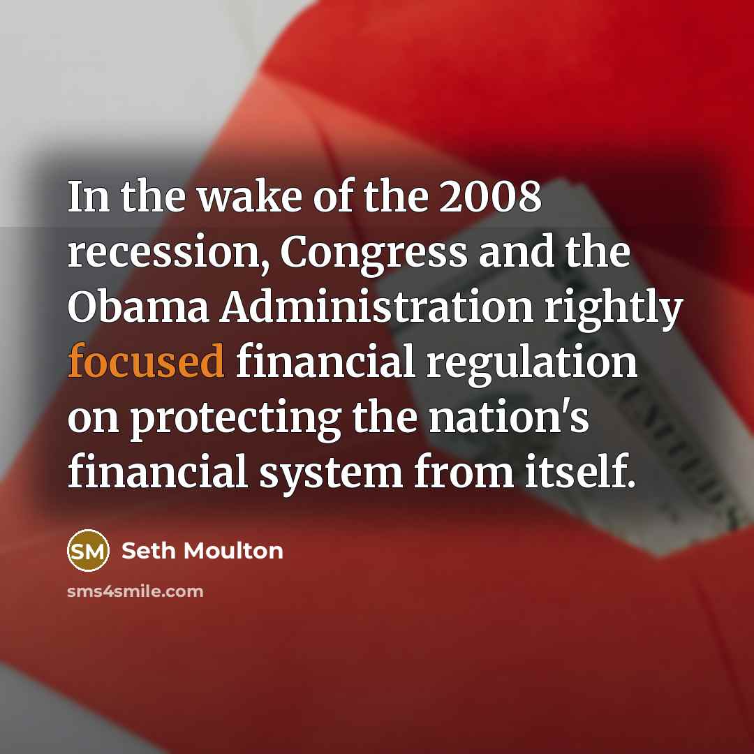 “In the wake of the 2008 recession, Congress and the…” quote by Seth Moulton