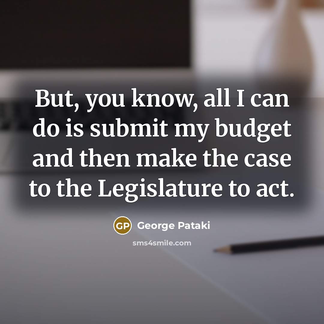 “But, you know, all I can do is submit my…” quote by George Pataki