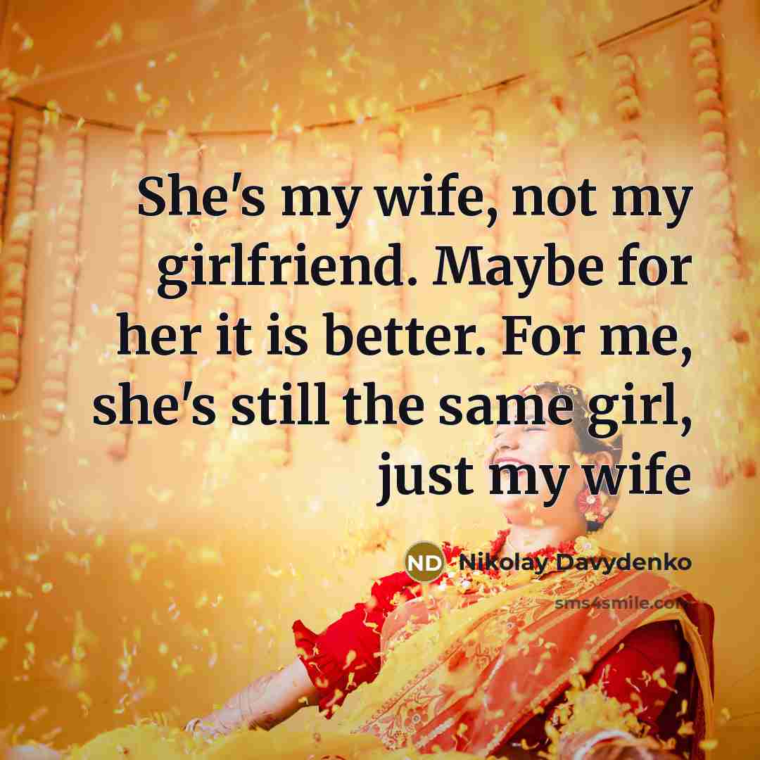 “She's my wife, not my girlfriend. Maybe for her it…” quote by Nikolay Davydenko