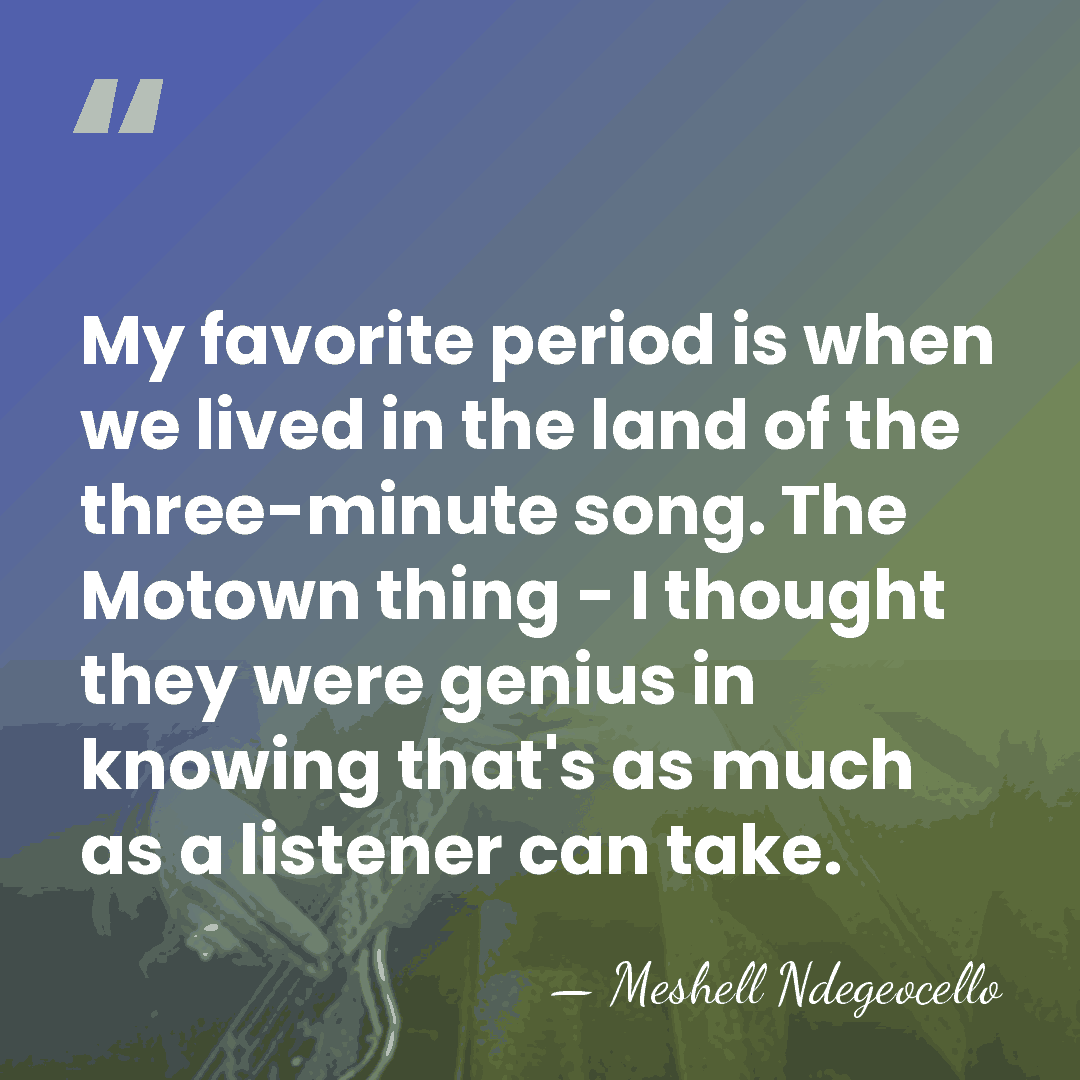 My favorite period is when we lived in the land of the&hellip; - Meshell Ndegeocello