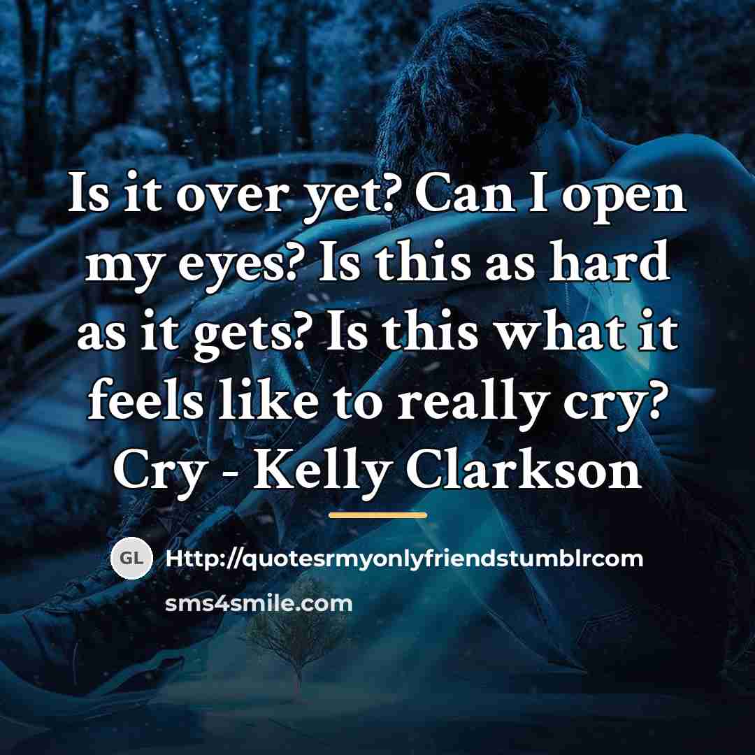 “Is it over yet? Can I open my eyes? Is…” quote by Http://quotesrmyonlyfriendstumblrcom