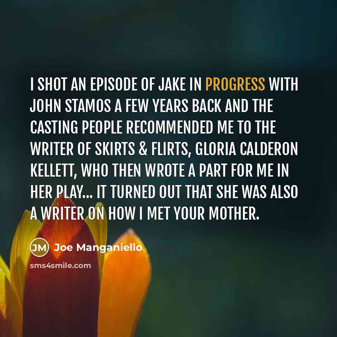 “I shot an episode of Jake in Progress with John…” quote by Joe Manganiello