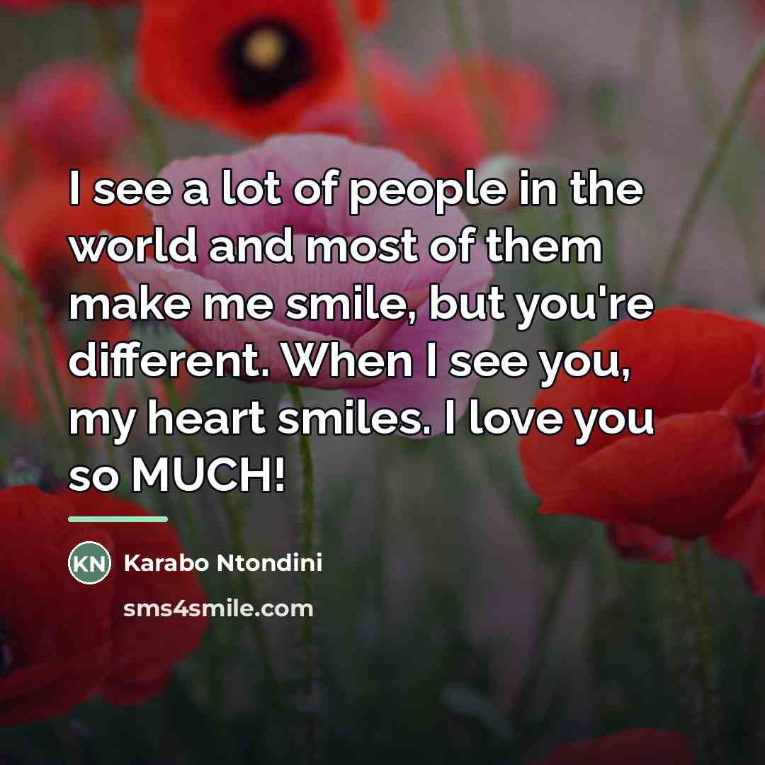 “I see a lot of people in the world and…” quote by Karabo Ntondini