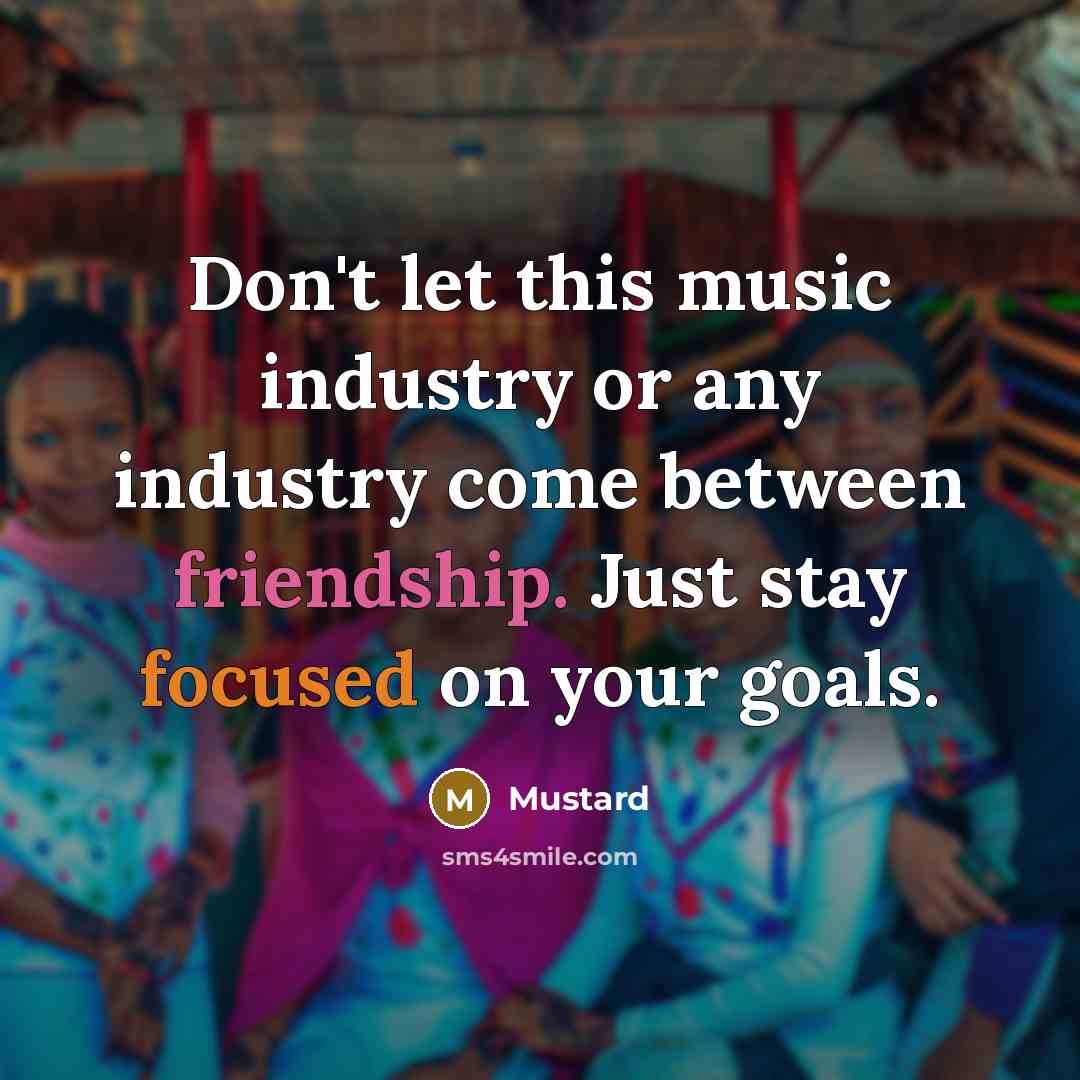 “Don't let this music industry or any industry come between…” quote by Mustard