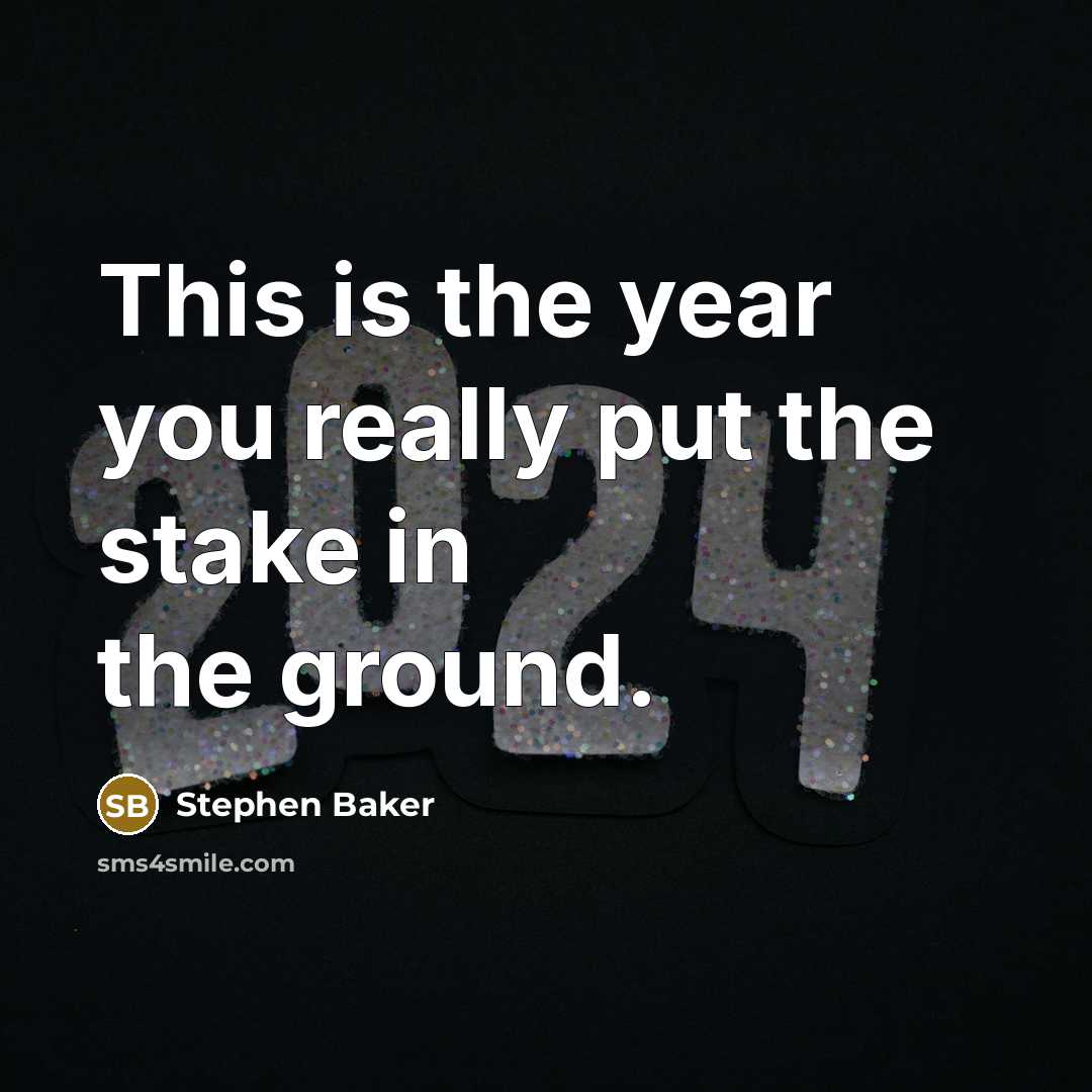 “This is the year you really put the stake in…” quote by Stephen Baker