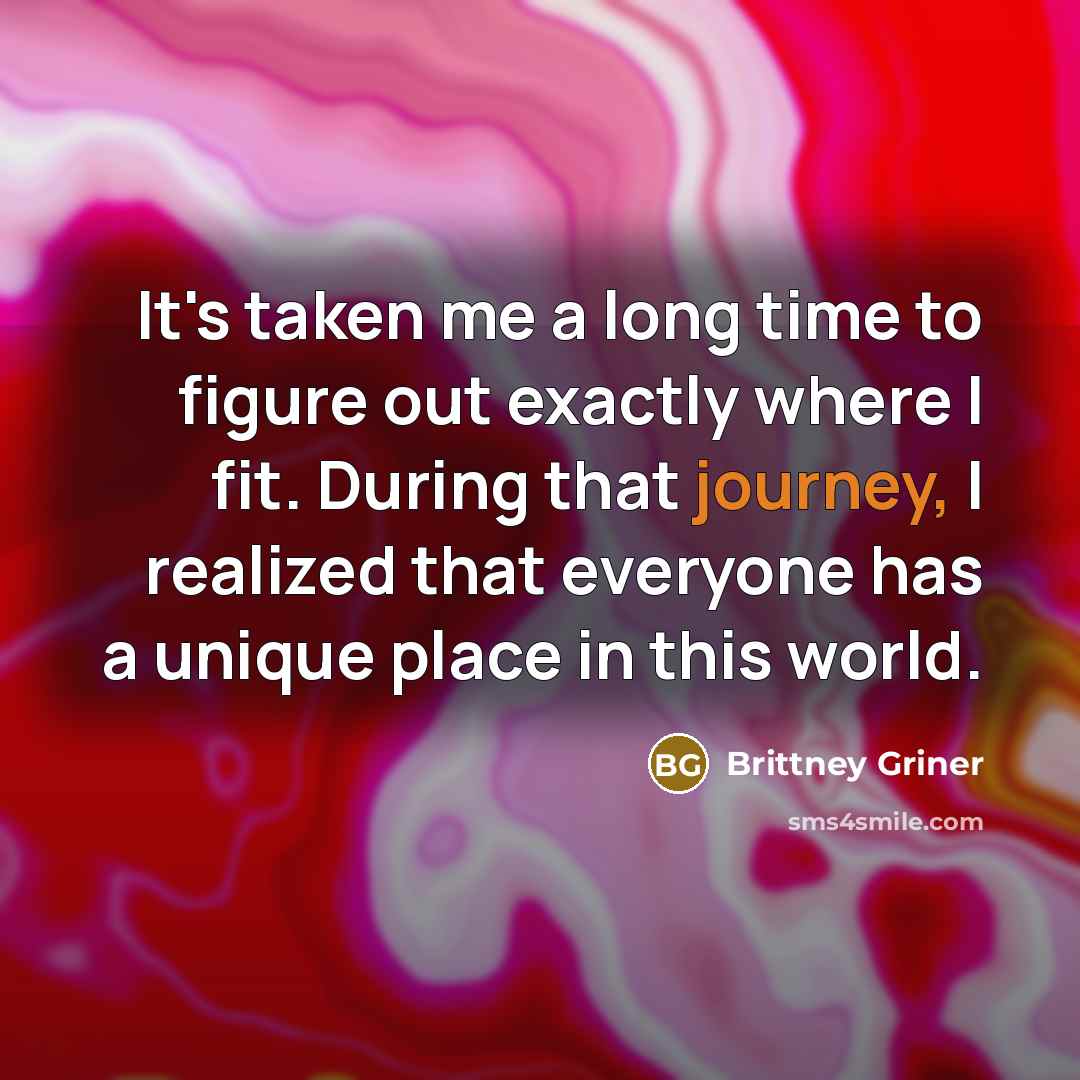 “It's taken me a long time to figure out exactly…” quote by Brittney Griner