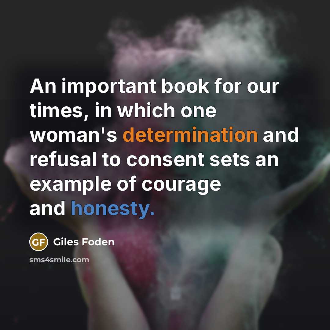 “An important book for our times, in which one woman's…” quote by Giles Foden