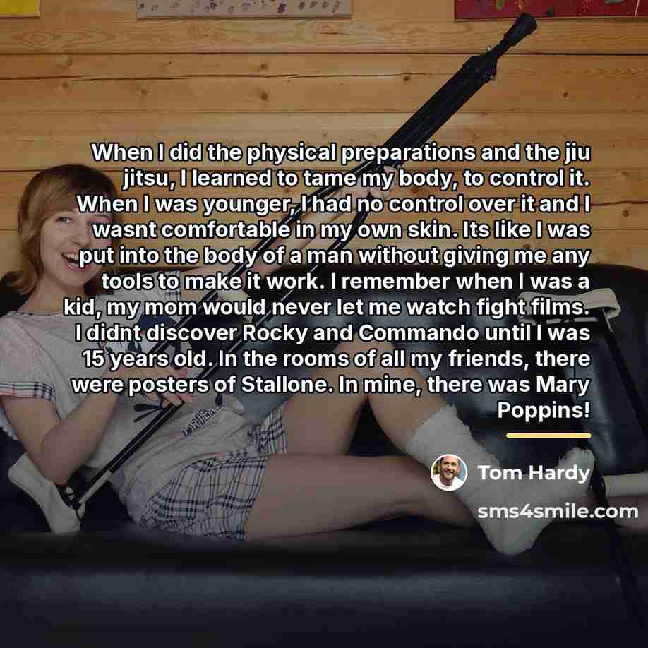 “When I did the physical preparations and the jiu jitsu,…” quote by Tom Hardy