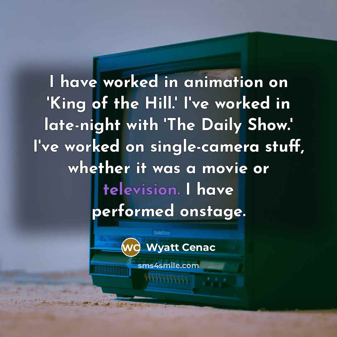 “I have worked in animation on 'King of the Hill.'…” quote by Wyatt Cenac