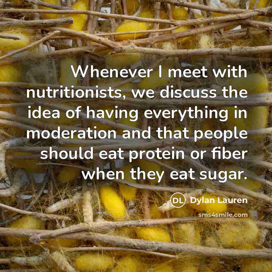 “Whenever I meet with nutritionists, we discuss the idea of…” quote by Dylan Lauren