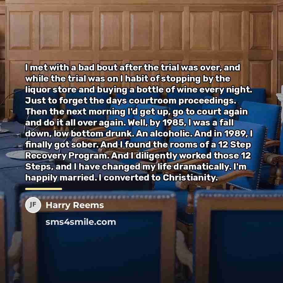 “I met with a bad bout after the trial was…” quote by Harry Reems