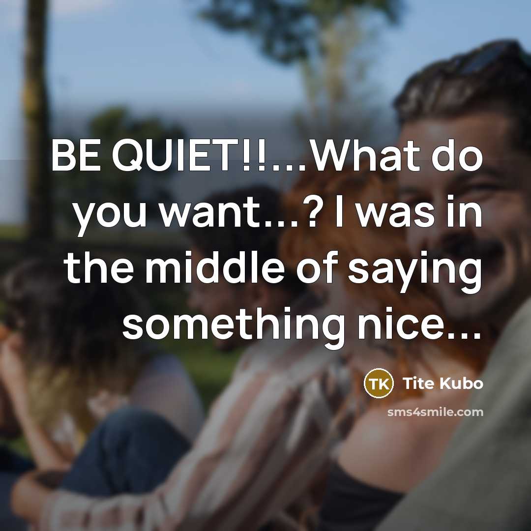 “BE QUIET!!...What do you want...? I was in the middle…” quote by Tite Kubo