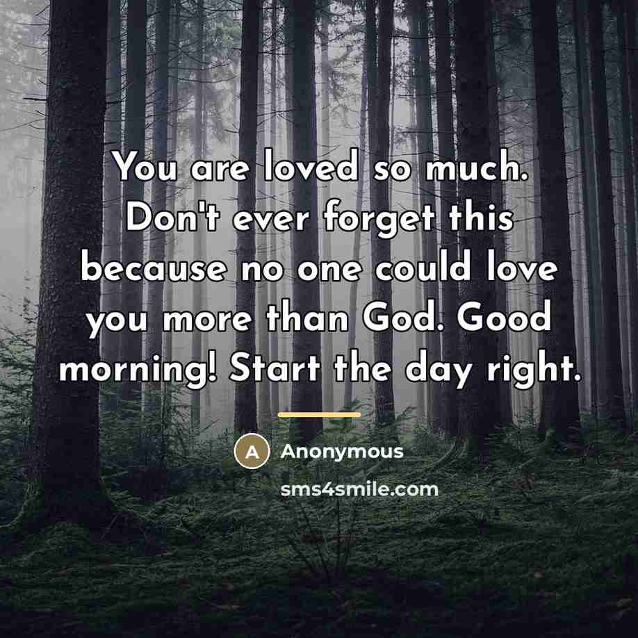 “You are loved so much. Don't ever forget this because…” quote by Anonymous