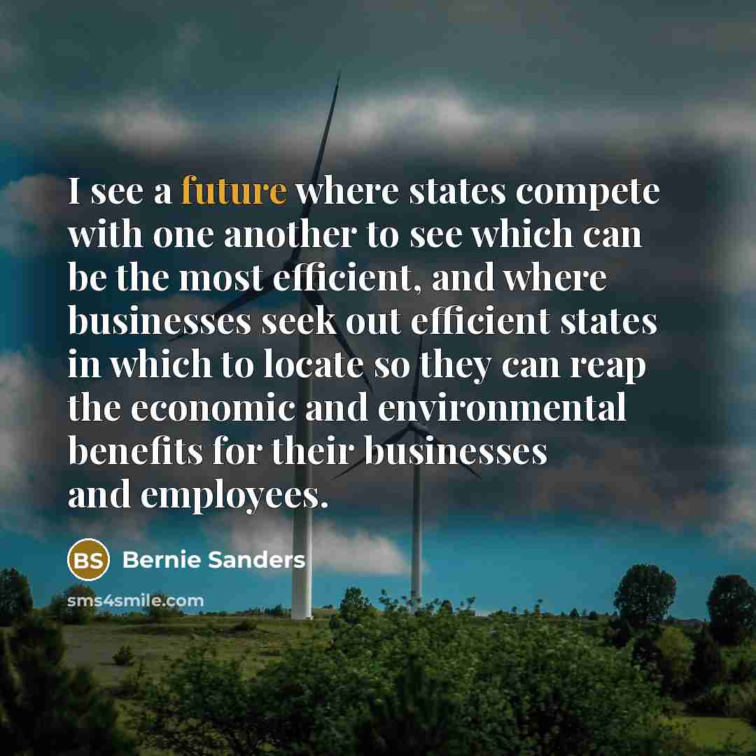 “I see a future where states compete with one another…” quote by Bernie Sanders