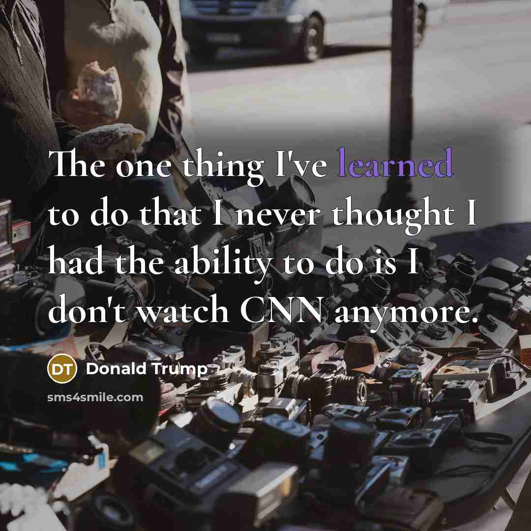 “The one thing I've learned to do that I never…” quote by Donald Trump