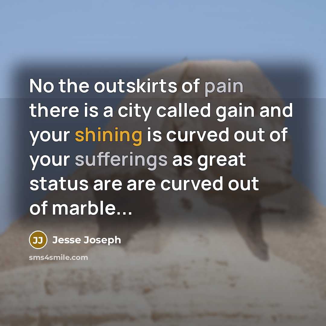 “No the outskirts of pain there is a city called…” quote by Jesse Joseph