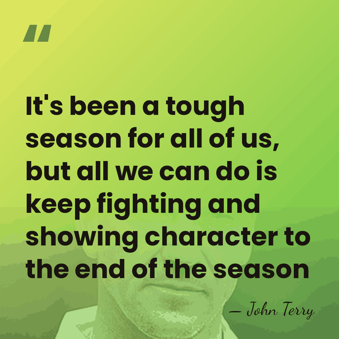 It's been a tough season for all of us, but all we&hellip; - John Terry