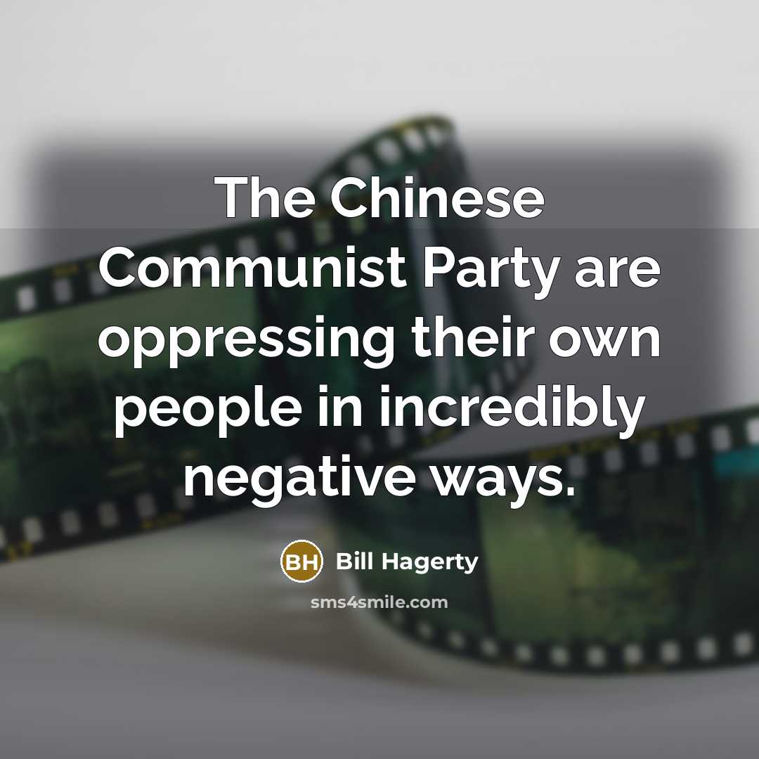 “The Chinese Communist Party are oppressing their own people in…” quote by Bill Hagerty