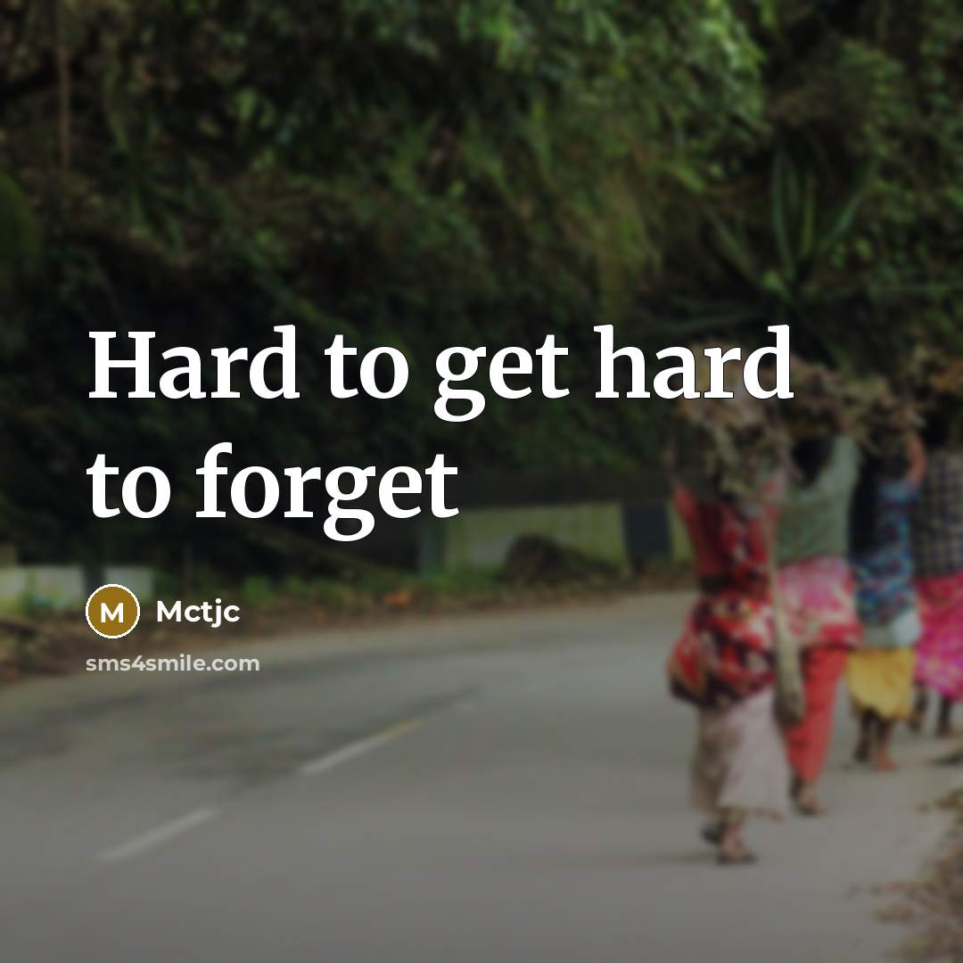 “Hard to get hard to forget…” quote by Mctjc