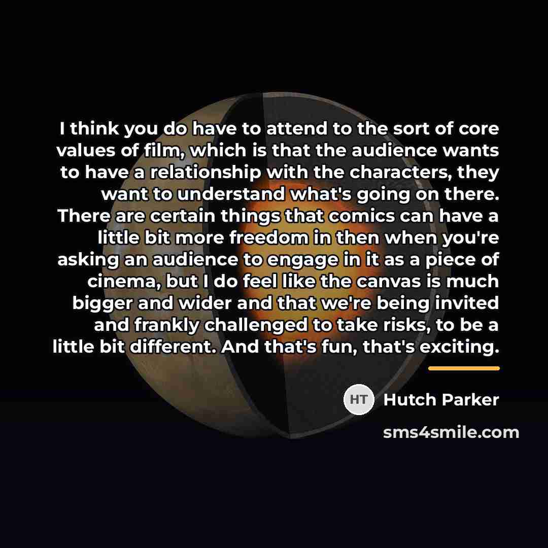 “I think you do have to attend to the sort…” quote by Hutch Parker