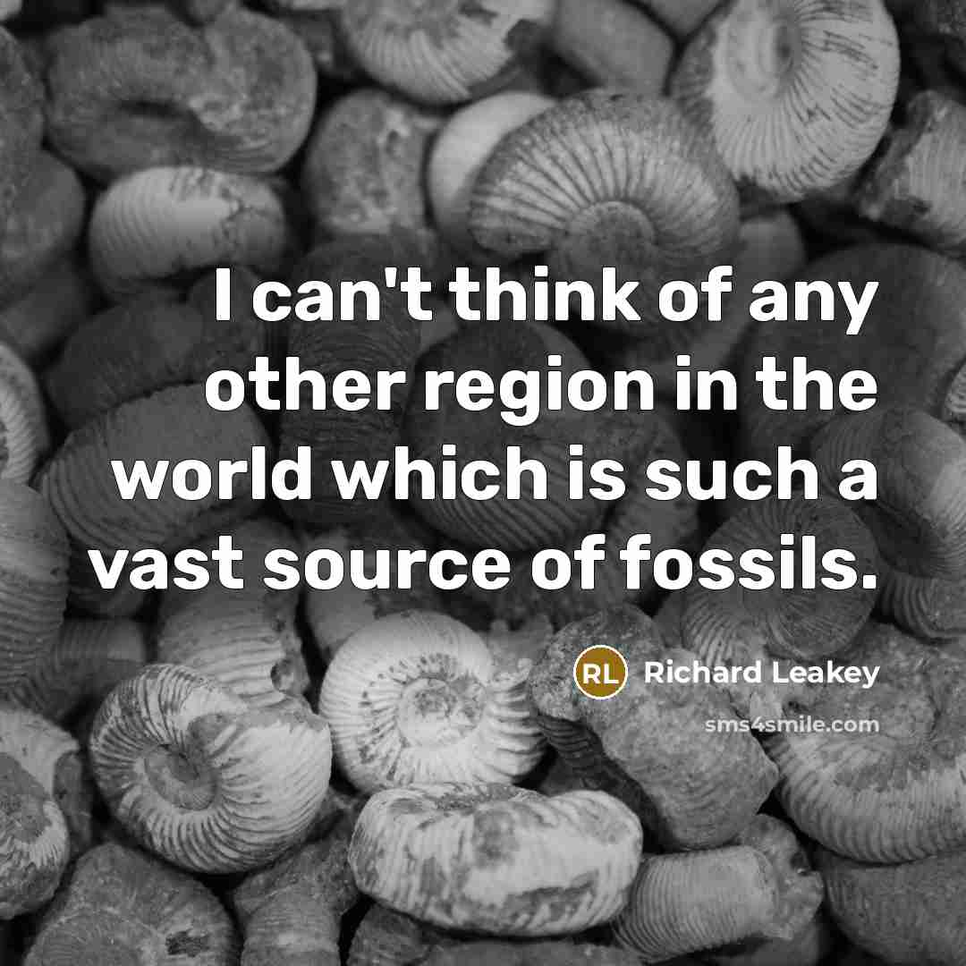 “I can't think of any other region in the world…” quote by Richard Leakey