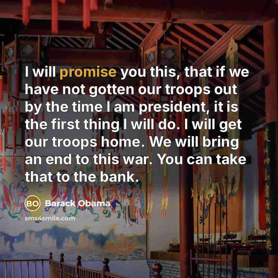 “I will promise you this, that if we have not…” quote by Barack Obama