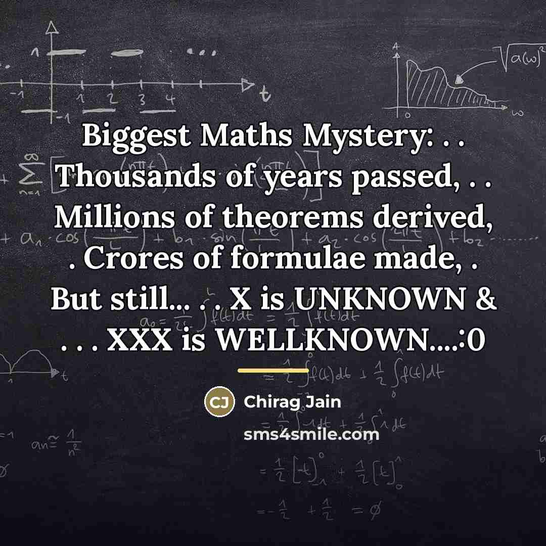 “Biggest Maths Mystery: . . Thousands of years passed, .…” quote by Chirag Jain