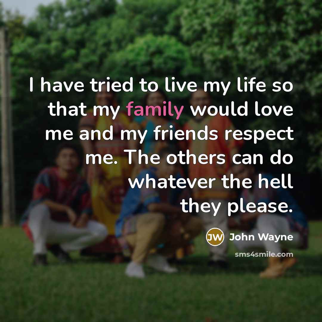 “I have tried to live my life so that my…” quote by John Wayne