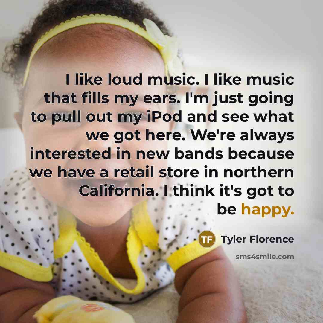 “I like loud music. I like music that fills my…” quote by Tyler Florence