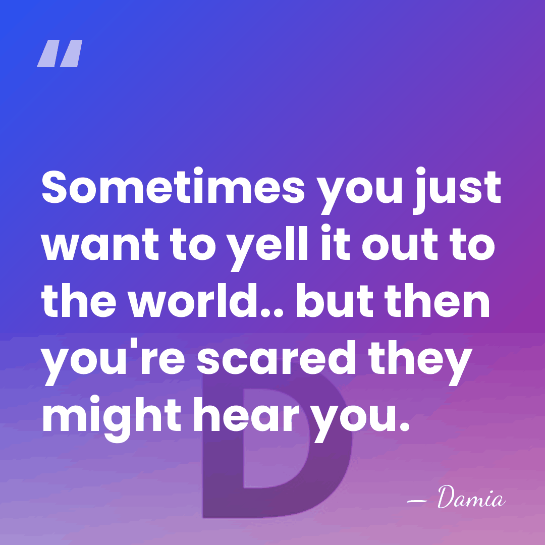 Sometimes you just want to yell it out to the world.. but&hellip; - Damia