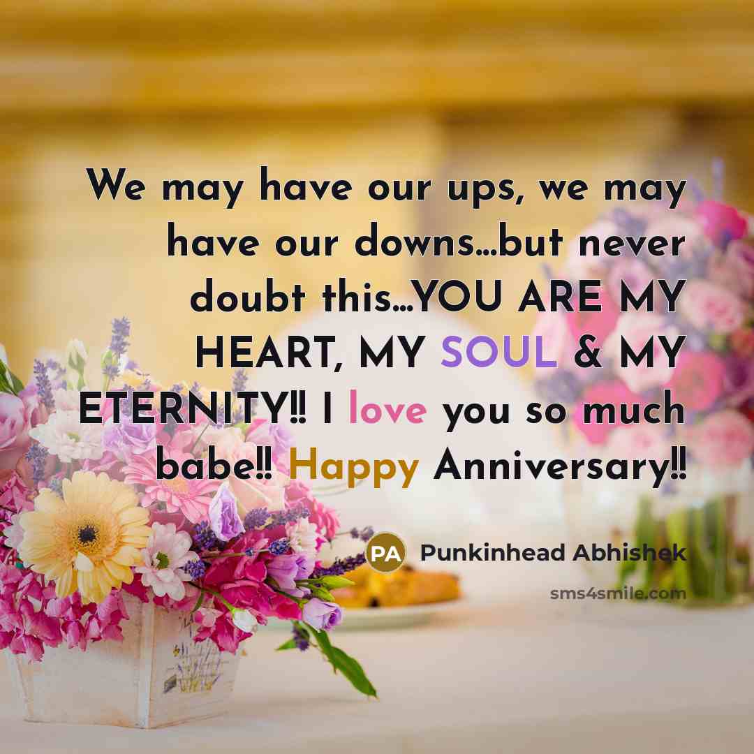 “We may have our ups, we may have our downs...but…” quote by Punkinhead Abhishek