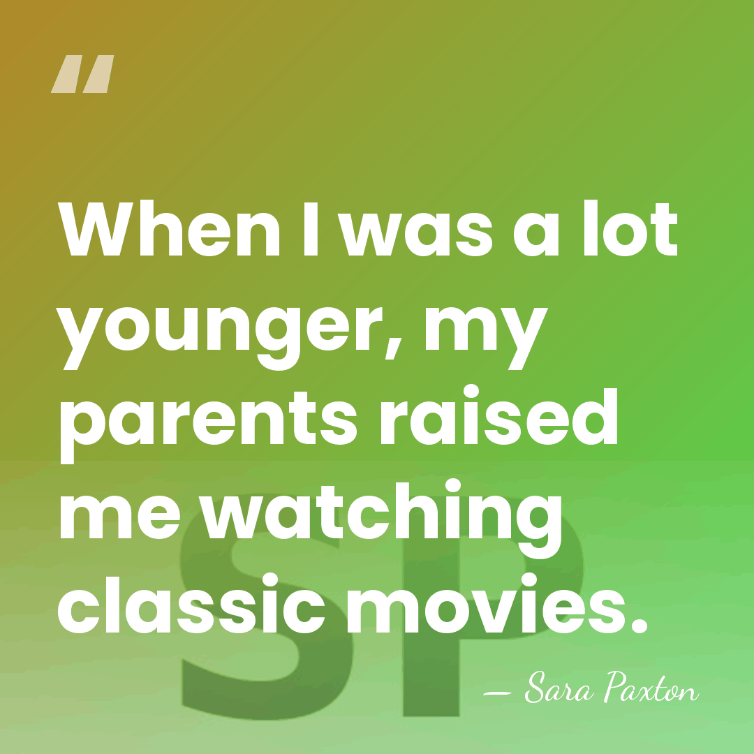 When I was a lot younger, my parents raised me watching classic&hellip; - Sara Paxton