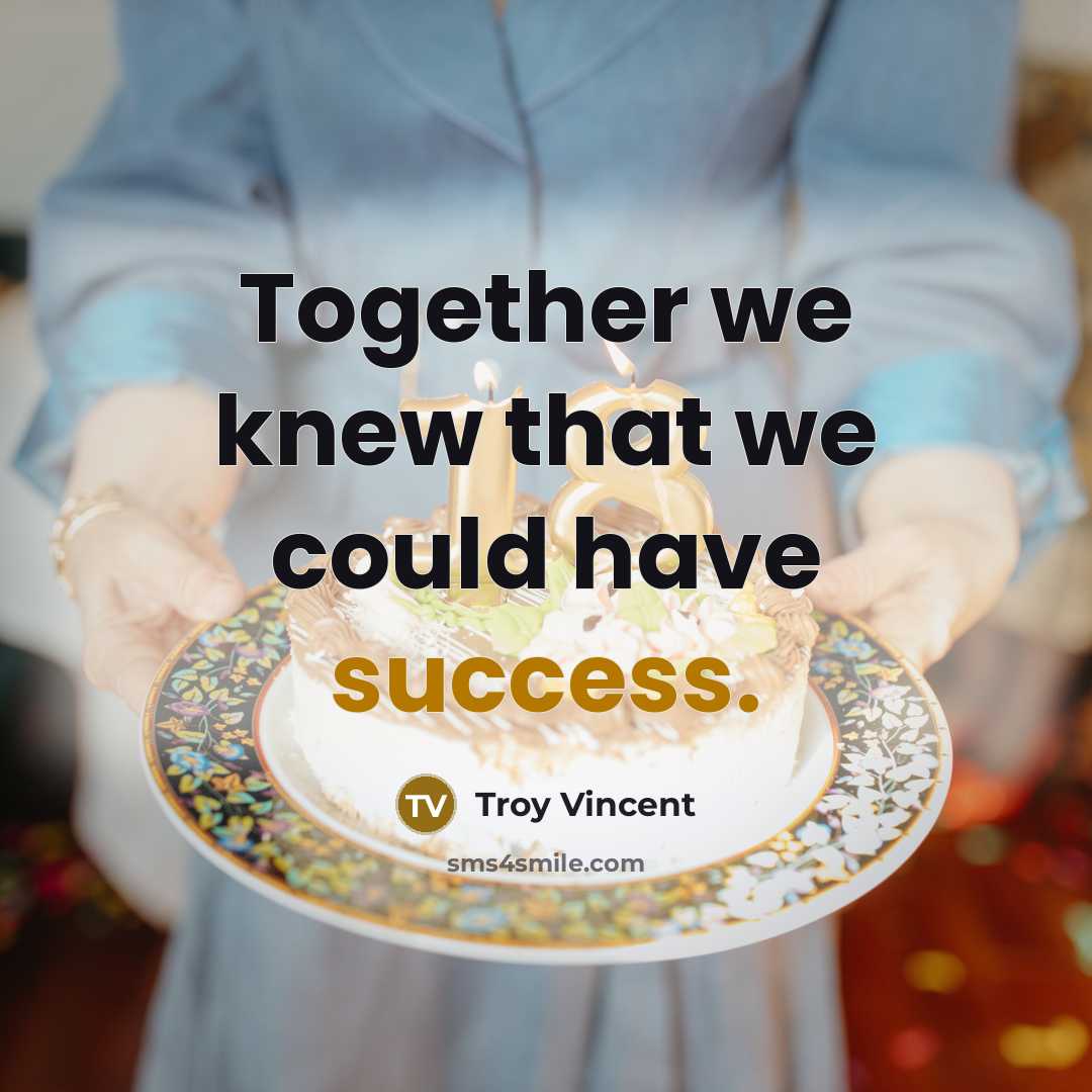 “Together we knew that we could have success.…” quote by Troy Vincent