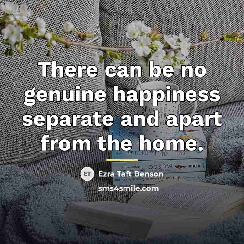 “There can be no genuine happiness separate and apart from…” quote by Ezra Taft Benson