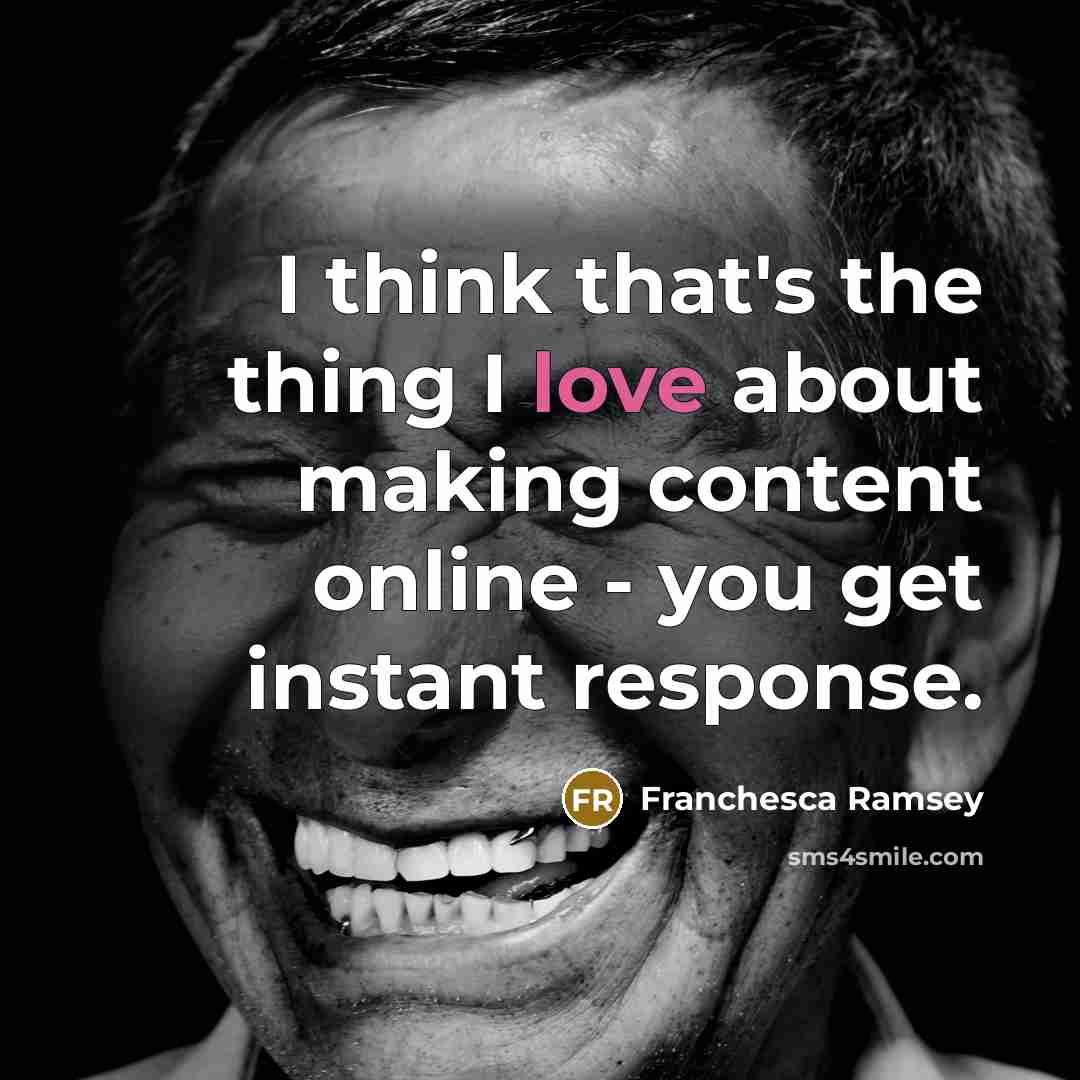 “I think that's the thing I love about making content…” quote by Franchesca Ramsey