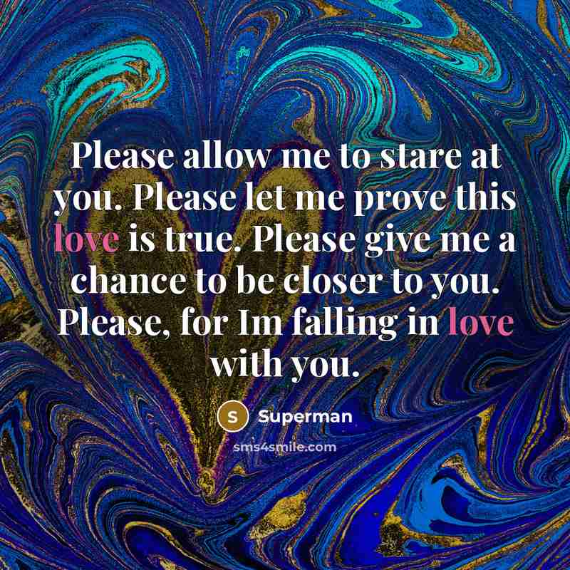 “Please allow me to stare at you. Please let me…” quote by Superman