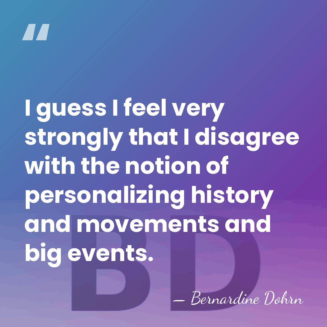 I guess I feel very strongly that I disagree with the notion&hellip; - Bernardine Dohrn