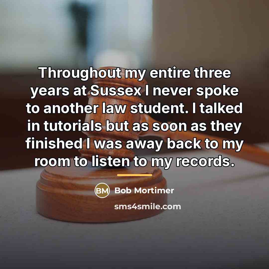 “Throughout my entire three years at Sussex I never spoke…” quote by Bob Mortimer