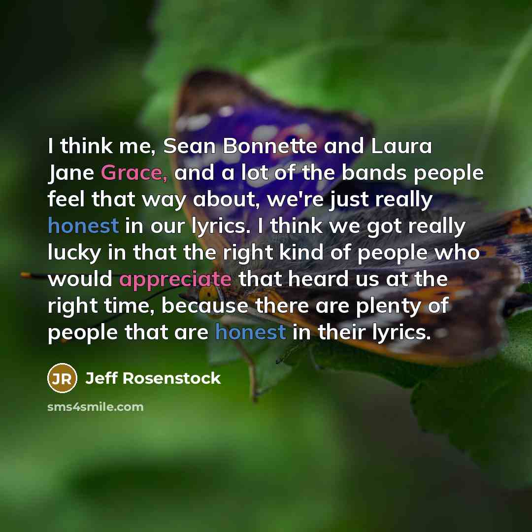 “I think me, Sean Bonnette and Laura Jane Grace, and…” quote by Jeff Rosenstock