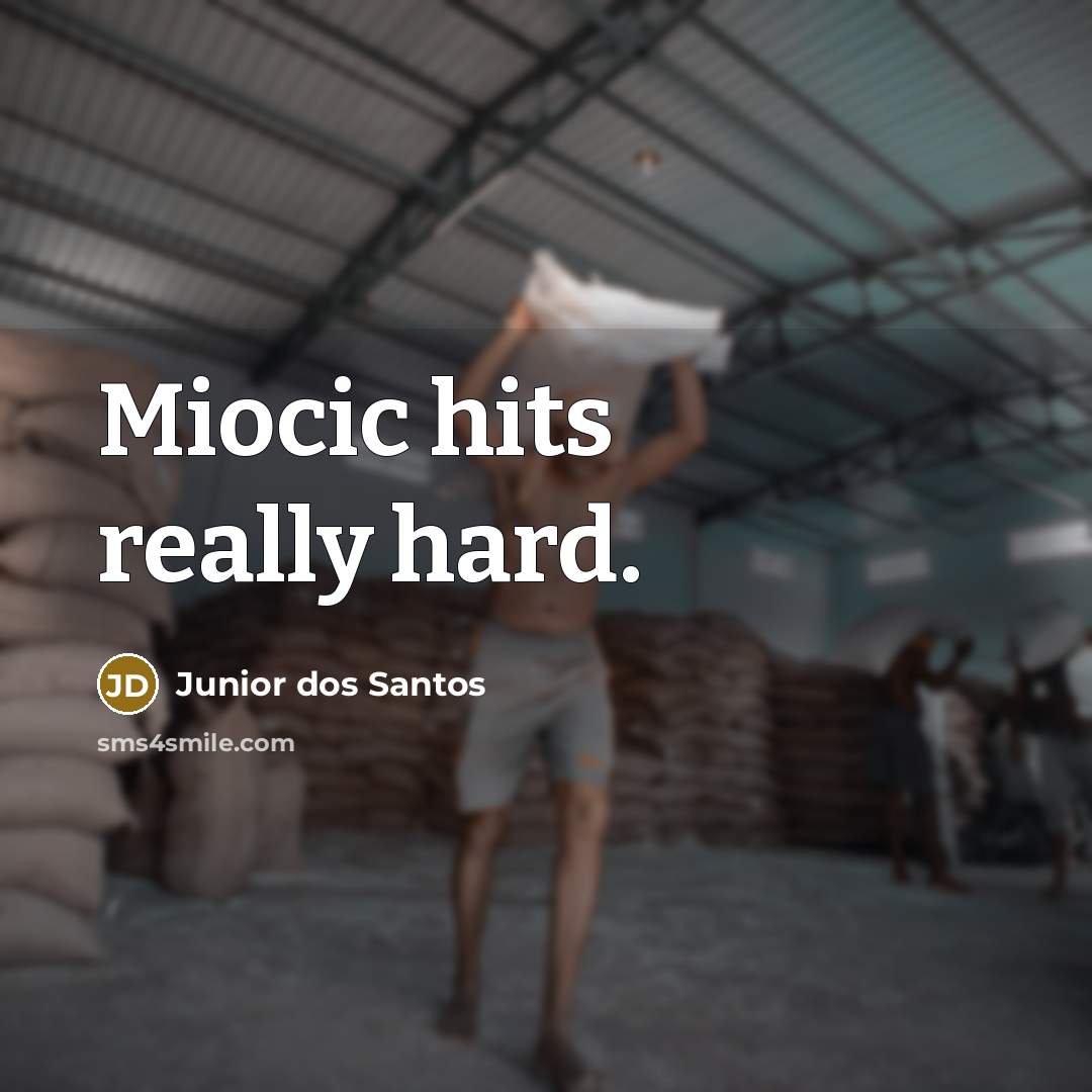 “Miocic hits really hard.…” quote by Junior dos Santos