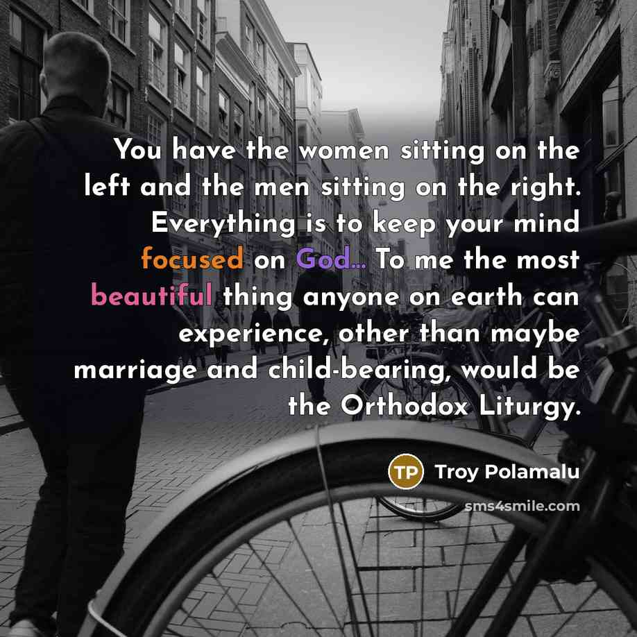 “You have the women sitting on the left and the…” quote by Troy Polamalu