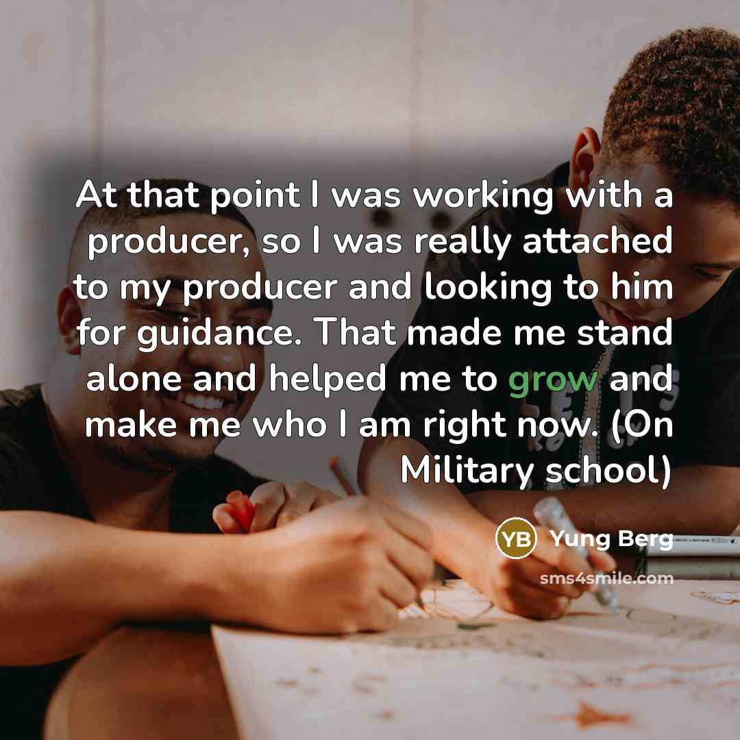 “At that point I was working with a producer, so…” quote by Yung Berg