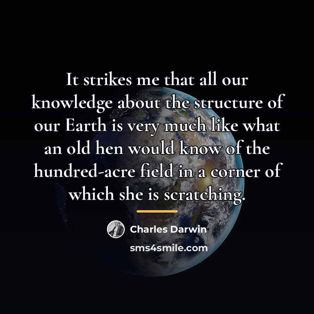 “It strikes me that all our knowledge about the structure…” quote by Charles Darwin