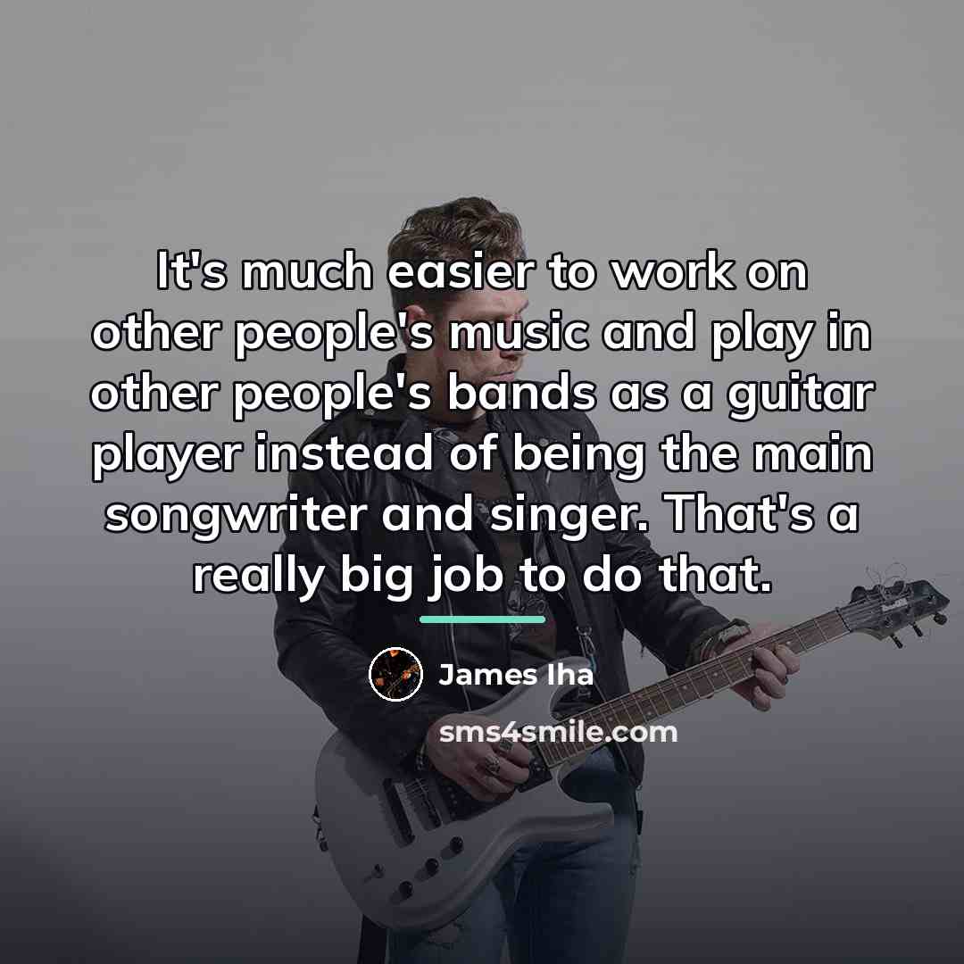 “It's much easier to work on other people's music and…” quote by James Iha