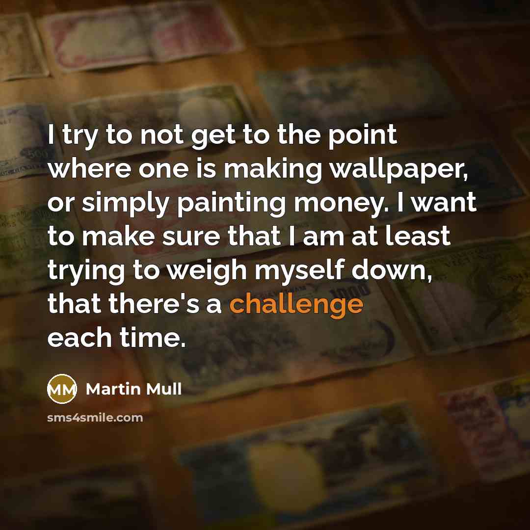 “I try to not get to the point where one…” quote by Martin Mull