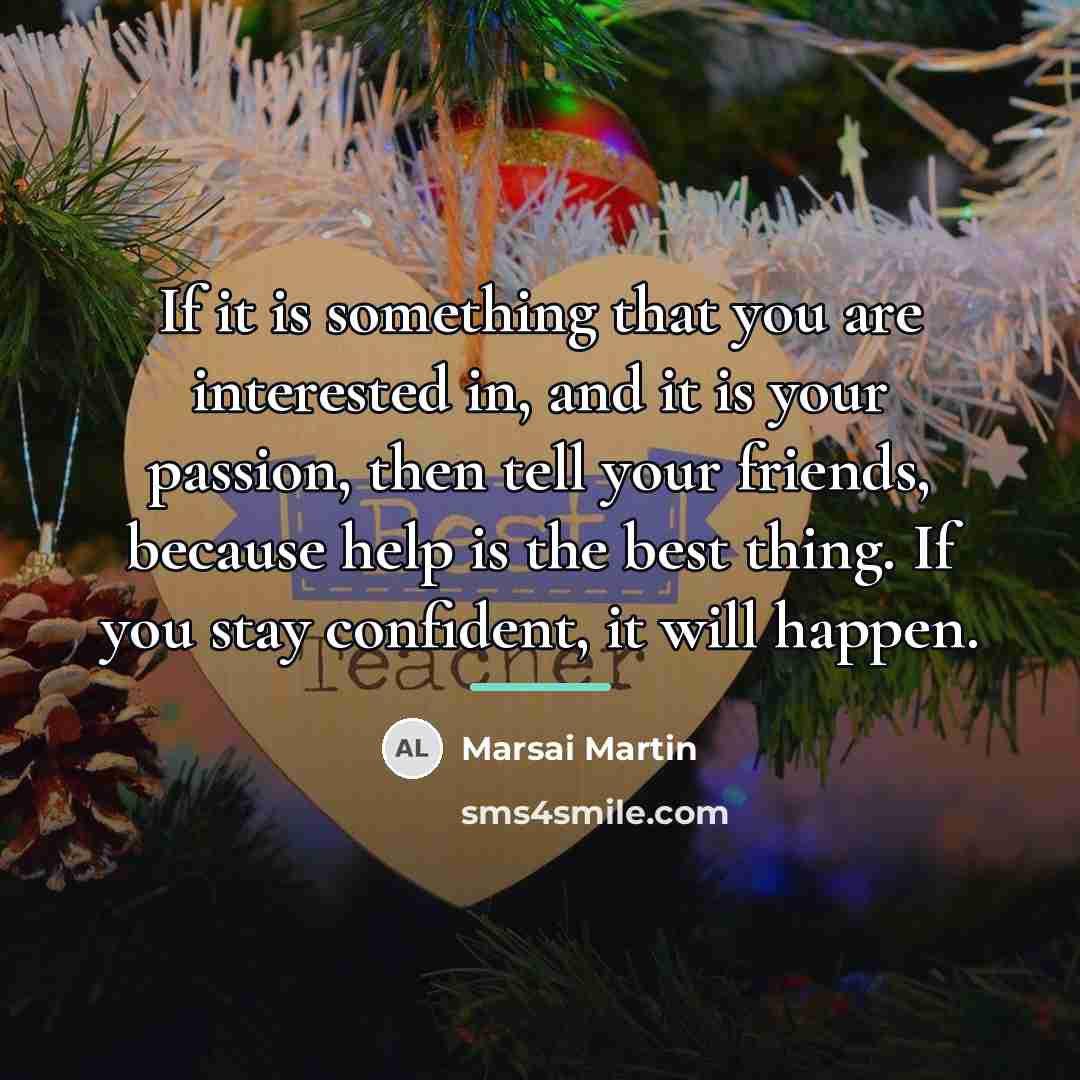 “If it is something that you are interested in, and…” quote by Marsai Martin