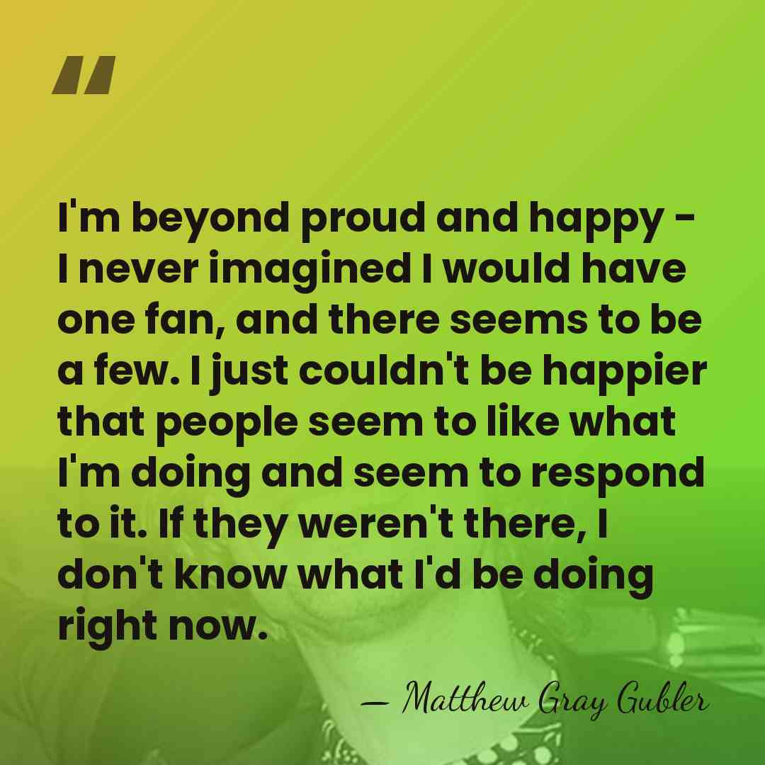I'm beyond proud and happy - I never imagined I would have&hellip; - Matthew Gray Gubler